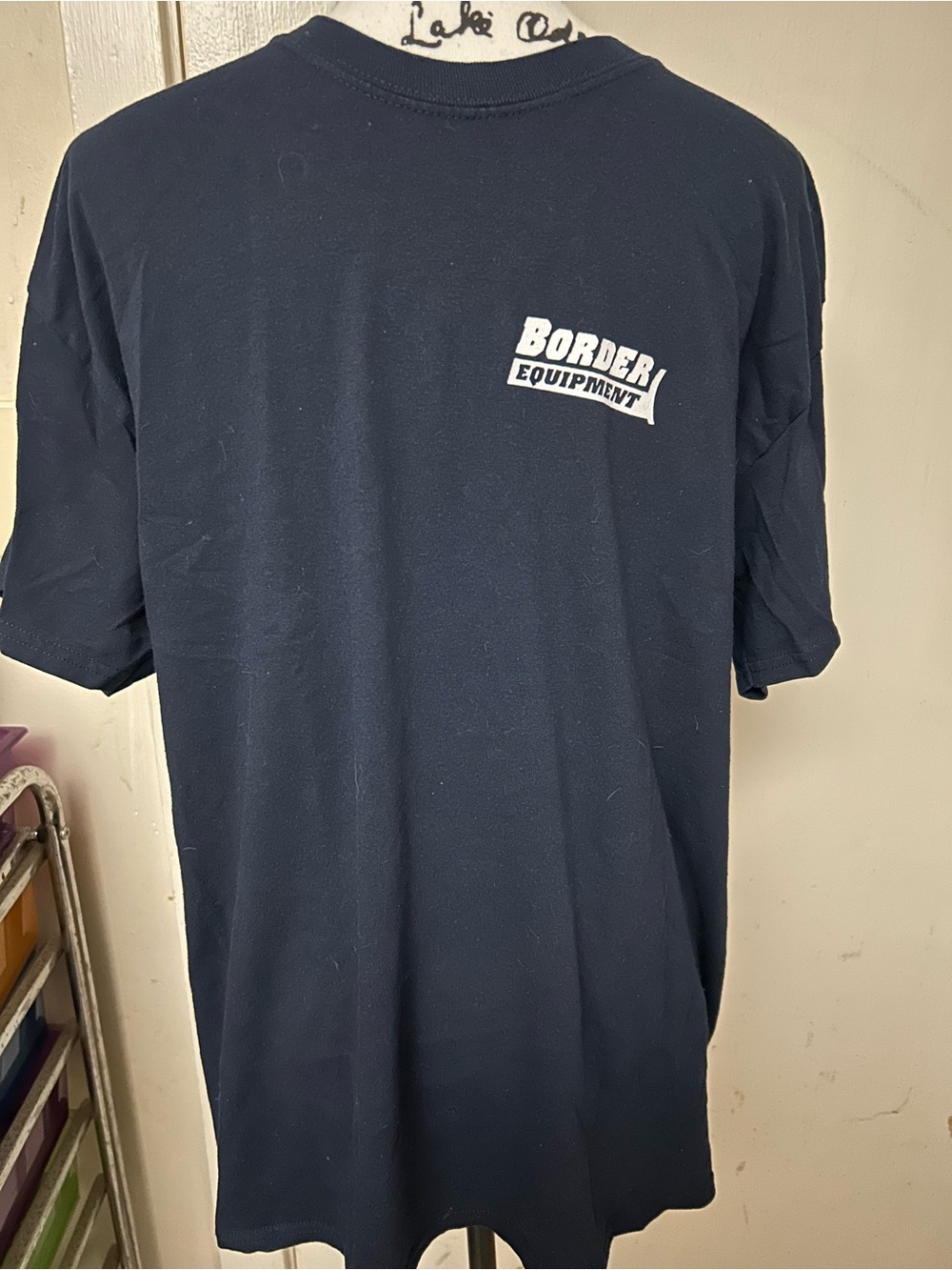 Equipment Men's Black Logo T-Shirt size L